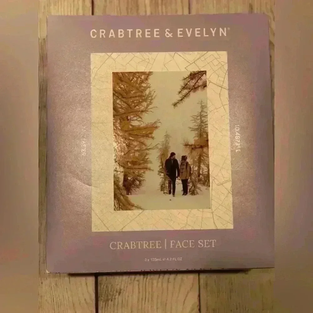 Crabtree & Evelyn Gift Box Face Set Renew Face Foam Aftershave Balm Brand New